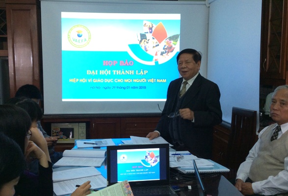 Sắp Đại hội thành lập Hiệp hội Vì giáo dục cho mọi người Việt Nam